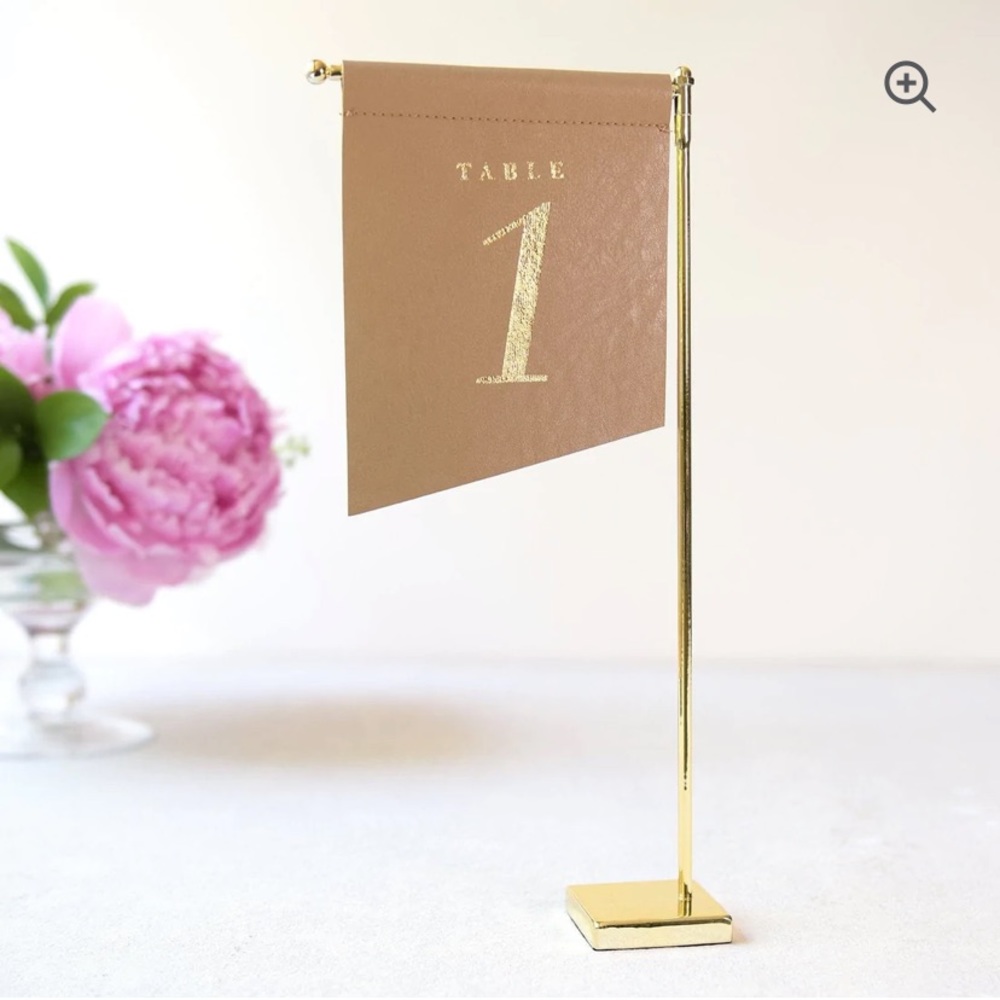 Vegan Leather Table Numbers (1-10)